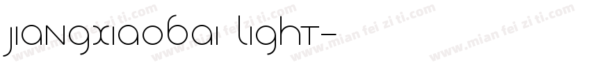 JIANGXIAOBAI Light字体转换